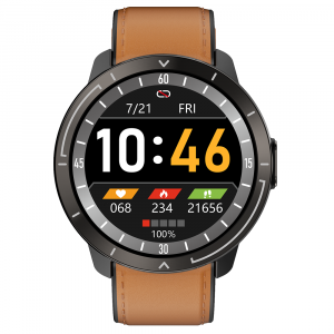 ecg hrv smart watch yellow